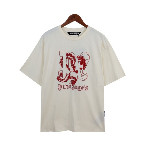 Palm Angels Other - Palm Angels Cream Graphic T-Shirt